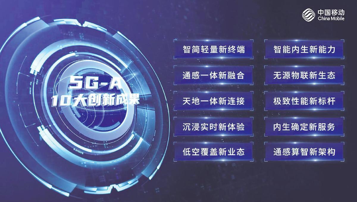 中國移動發佈5G-A十大創新成果