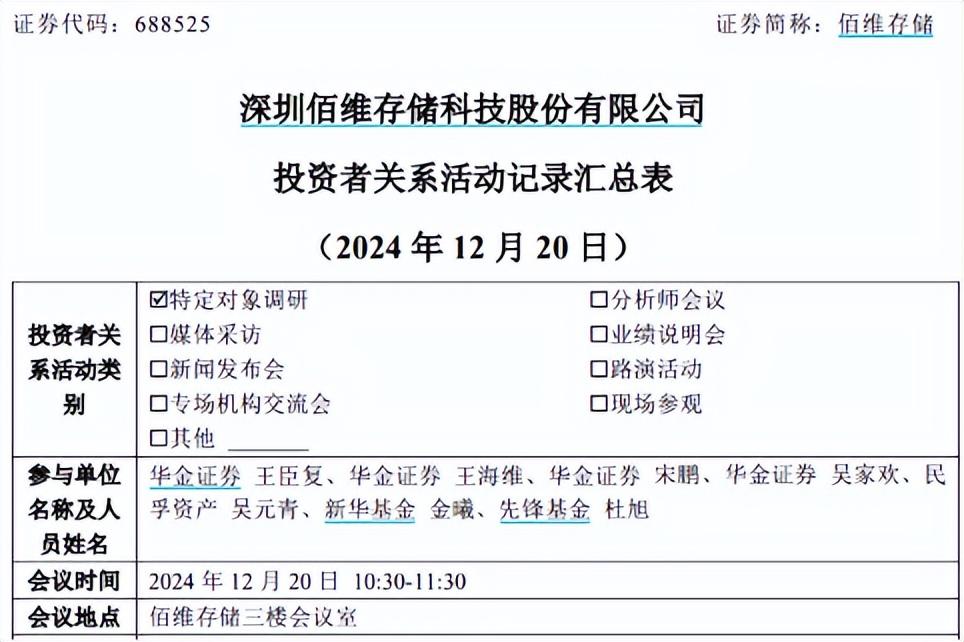 佰維存儲接待多家機構調研，董祕表示已建立起全球經銷商網絡