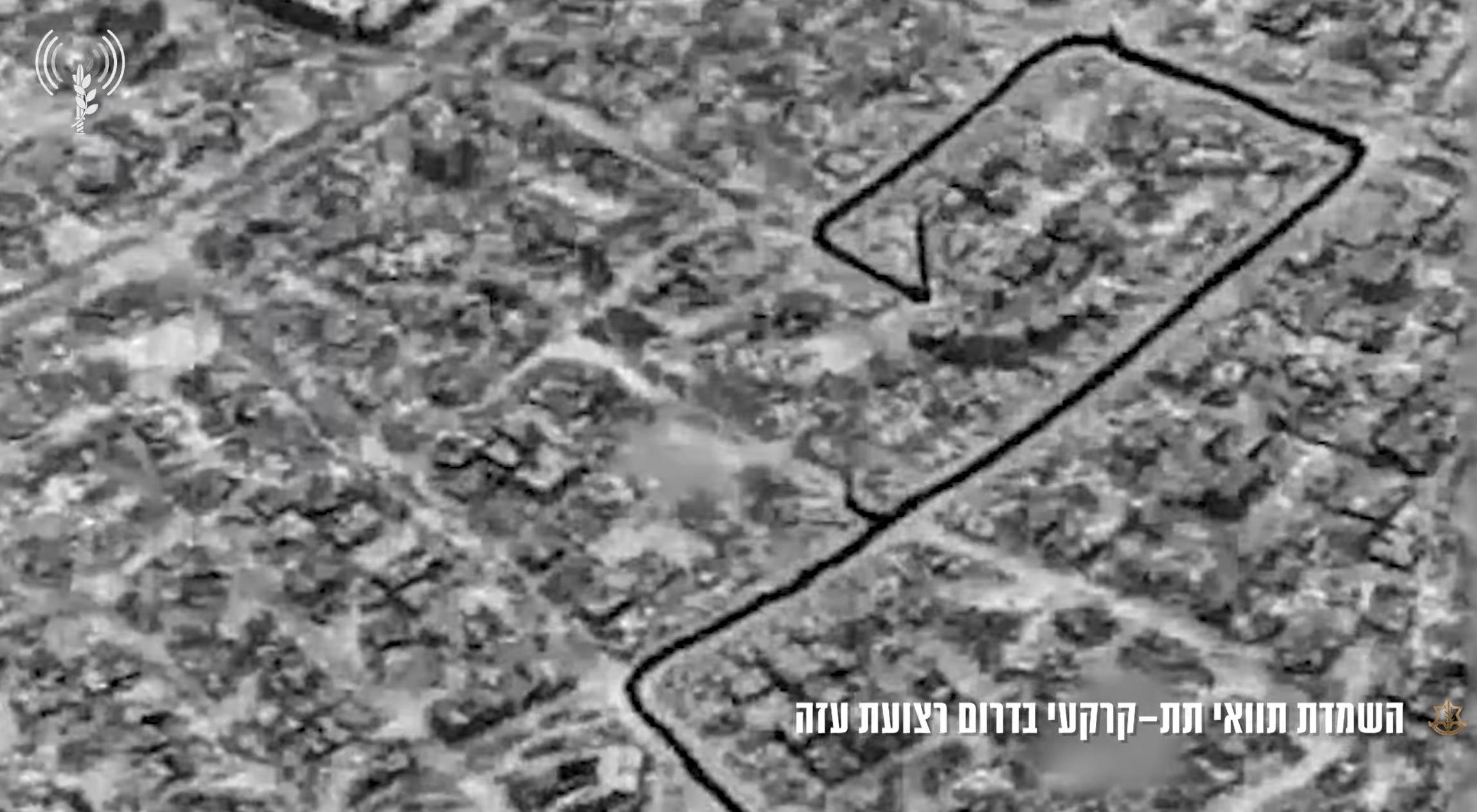 以媒：以軍發佈視頻，稱其在加沙南部摧毀一條300米長的哈馬斯隧道