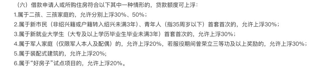 紹興上調住房公積金貸款最高額度