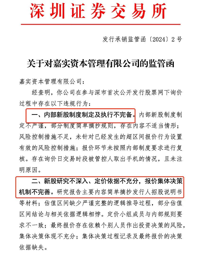 出手IPO報價亂象 嘉實資本等九家機構被處罰