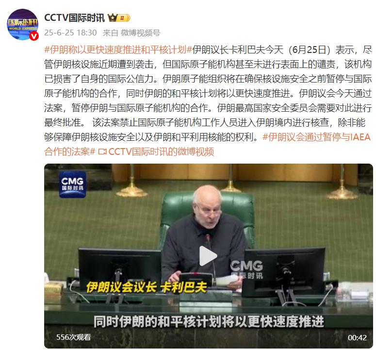 伊朗稱以更快速度推進和平核計劃