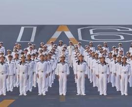 遼寧艦、山東艦、福建艦組團給大家拜年了！“祝偉大祖國繁榮昌盛！祝全國人民新春快樂！