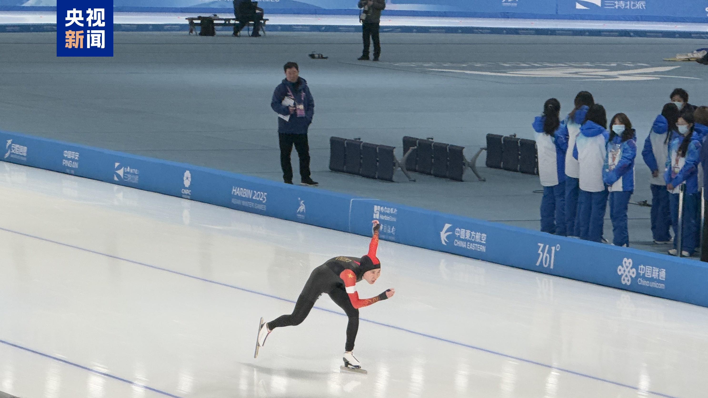 第25金！韓梅奪得亞冬會速度滑冰女子1000米金牌