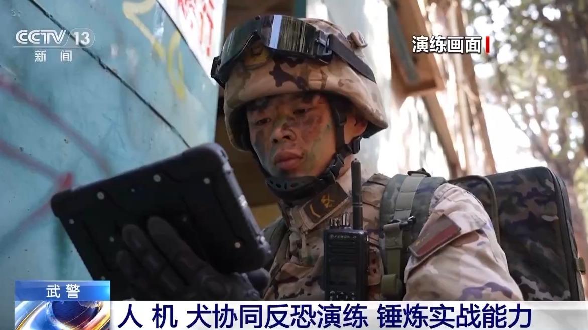 武警+軍犬+穿越機戰力MAX！硬核“反恐小分隊”瞭解一下