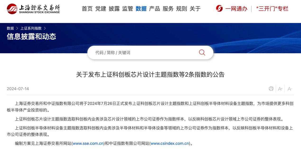 事關科創板，上交所將發佈2條指數