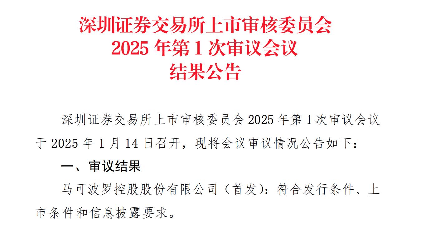 來了！深交所2025年首家IPO過會企業