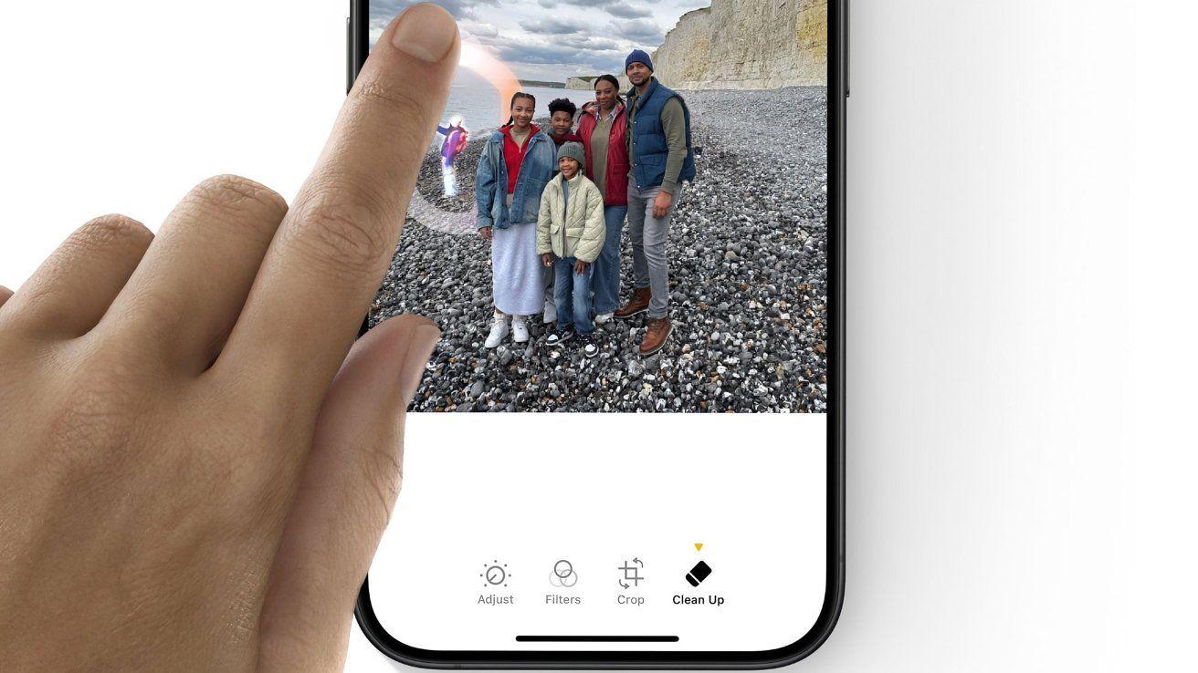 蘋果 iOS 18 照片應用新增“清除”AI 工具