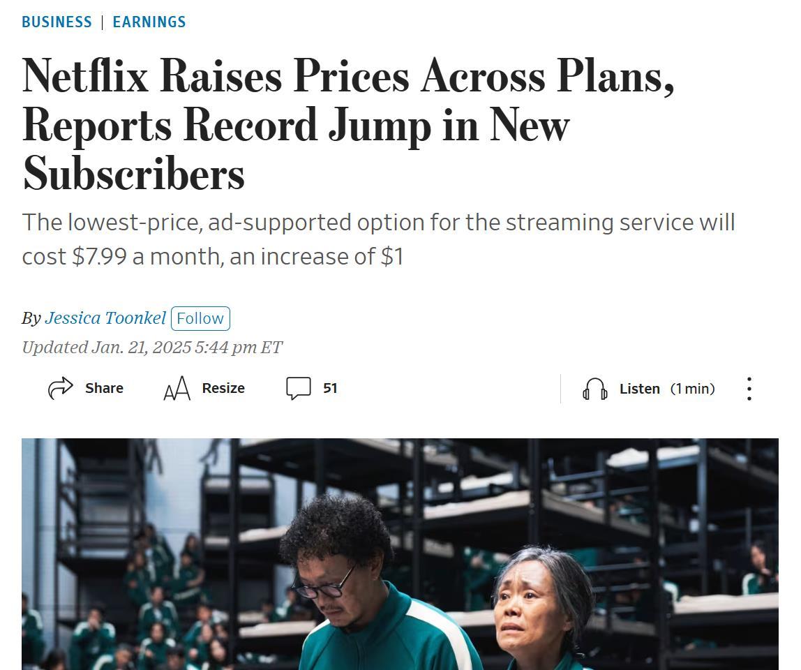 外媒：Netflix 將在多個國家上調訂閱套餐價格