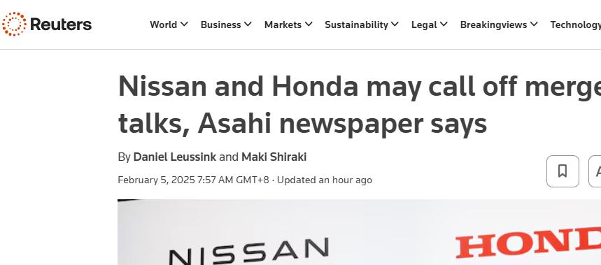 外媒：日產和本田或取消合併談判，日本汽車業面臨新變數