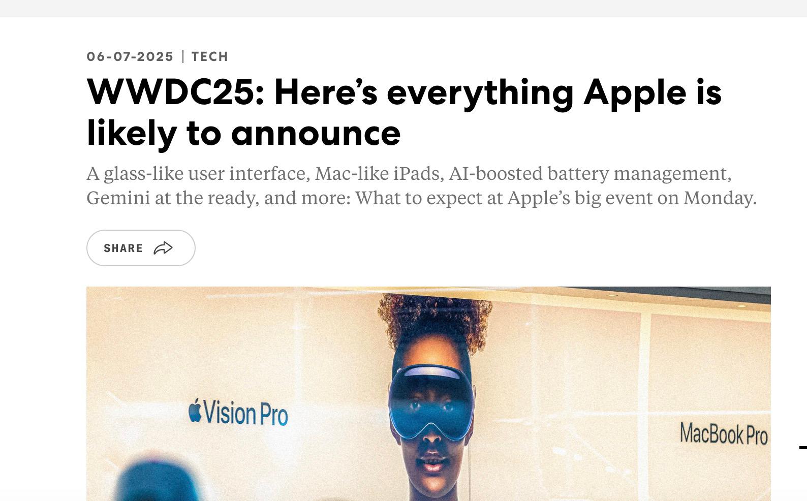 WWDC2025將召開 蘋果或將帶來這些信息