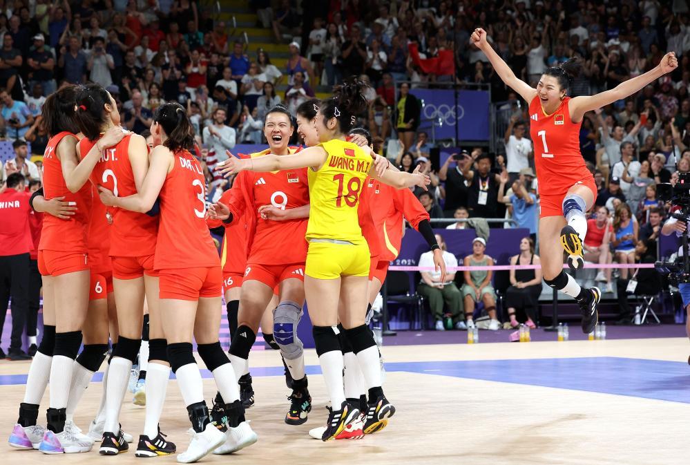 巴黎奧運會丨中國女排3:2險勝美國隊贏取“開門紅”