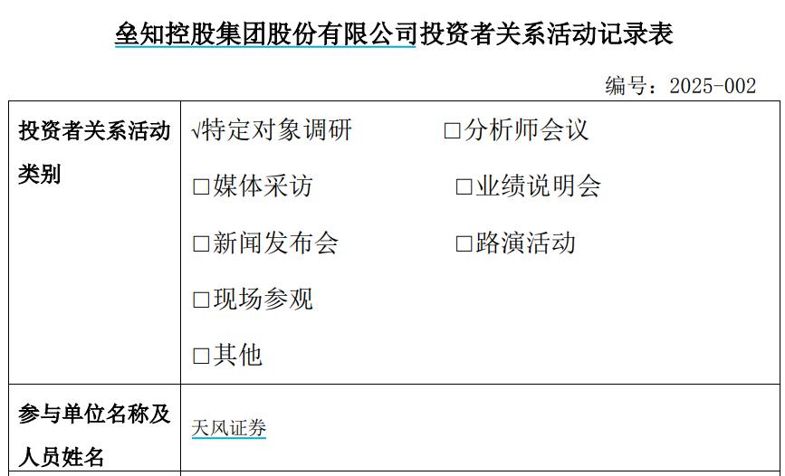 壘知集團接待天風證券調研，董祕強調積極開拓海外市場
