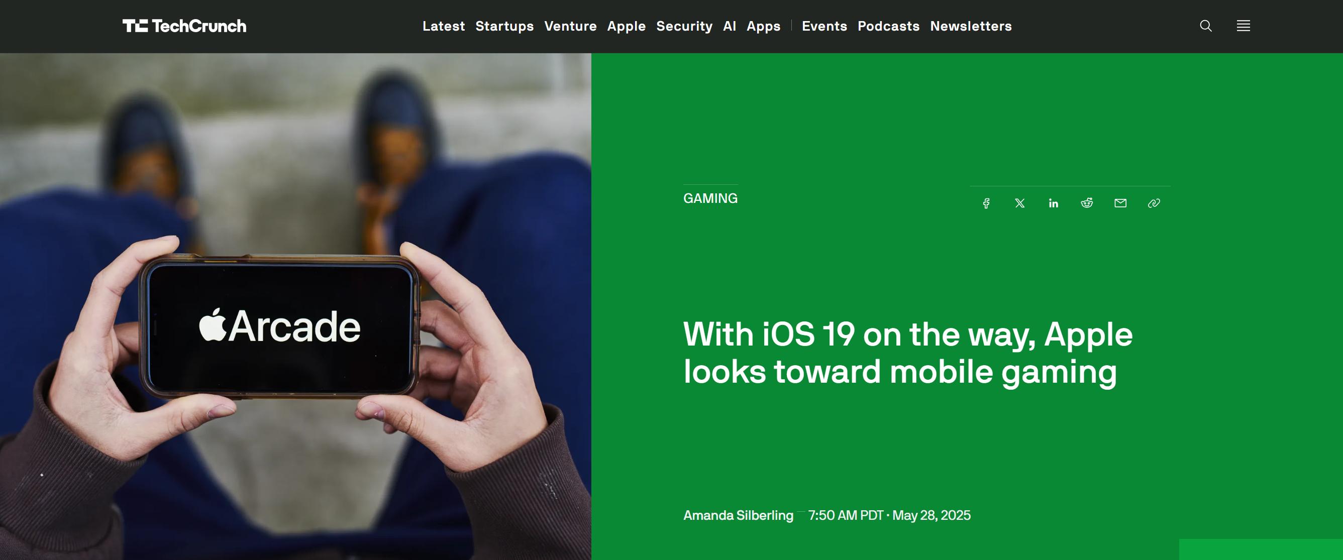 蘋果加大移動遊戲領域佈局 iOS 19 將推專用遊戲應用