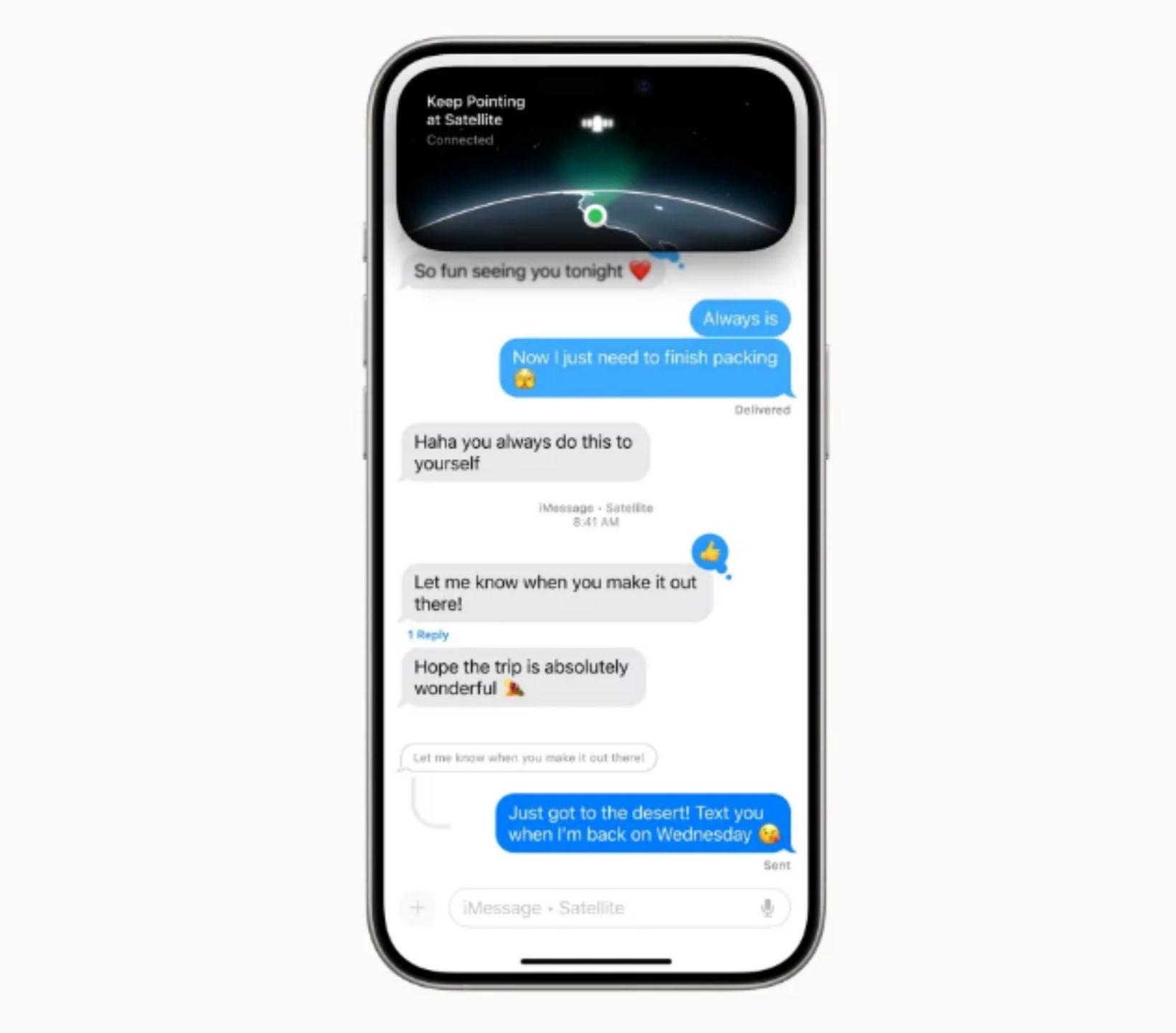 蘋果推出新功能：通過衛星發送短信，此前華爲等中國企業已使用相關技術