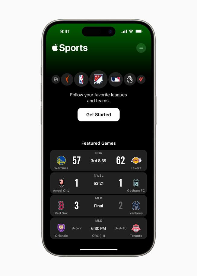 蘋果發佈“Apple Sports”應用，專爲球迷打造