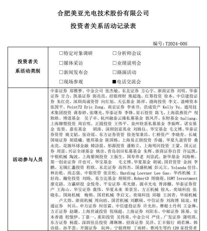 美亞光電接待多家機構調研，披露色選機業務發展情況