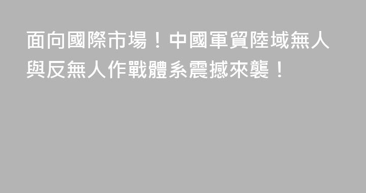 面向國際市場！中國軍貿陸域無人與反無人作戰體系震撼來襲！