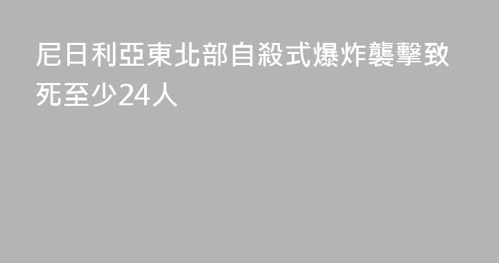 尼日利亞東北部自殺式爆炸襲擊致死至少24人