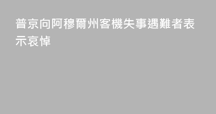 普京向阿穆爾州客機失事遇難者表示哀悼