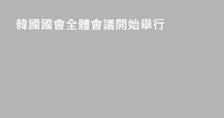 韓國國會全體會議開始舉行