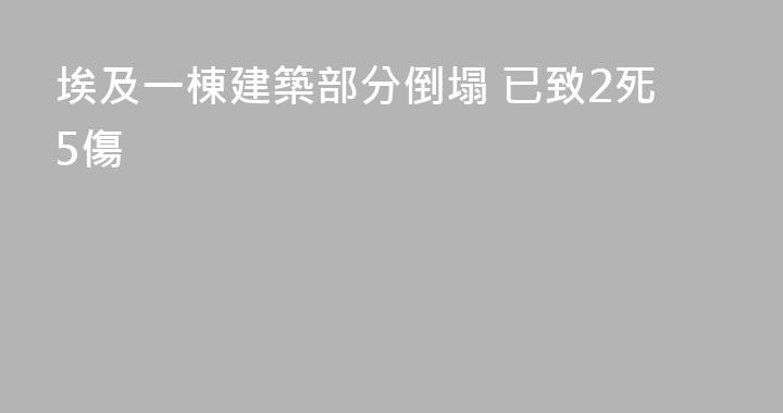 埃及一棟建築部分倒塌 已致2死5傷