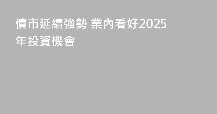 債市延續強勢 業內看好2025年投資機會