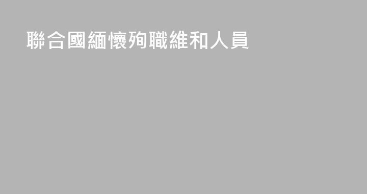 聯合國緬懷殉職維和人員