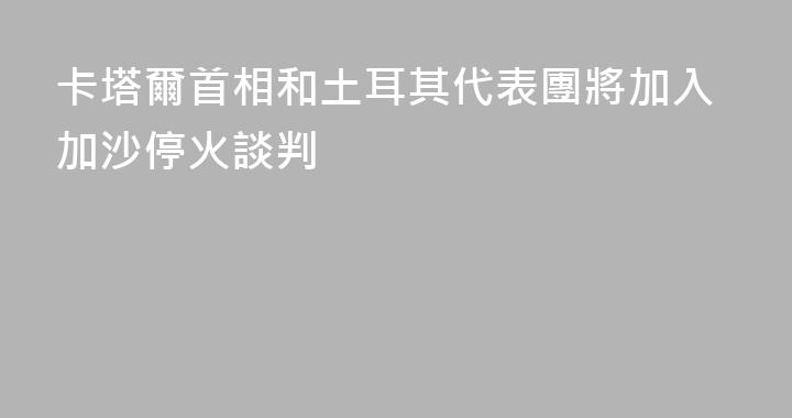 卡塔爾首相和土耳其代表團將加入加沙停火談判