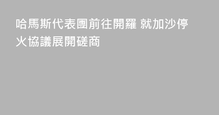 哈馬斯代表團前往開羅 就加沙停火協議展開磋商