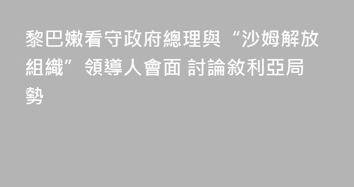 黎巴嫩看守政府總理與“沙姆解放組織”領導人會面 討論敘利亞局勢