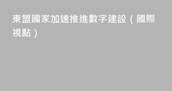 東盟國家加速推進數字建設（國際視點）