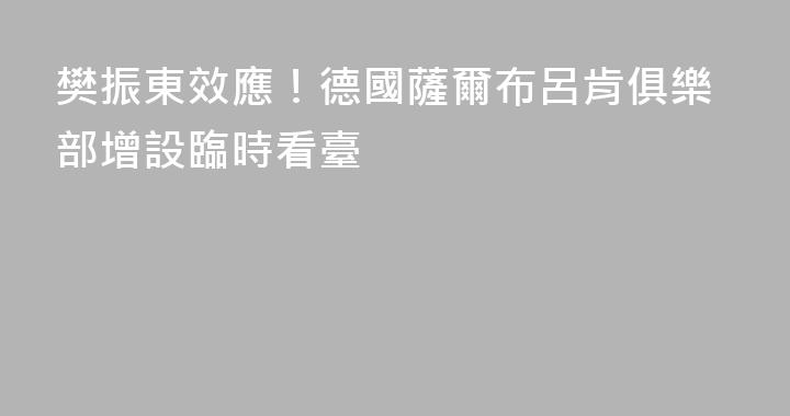 樊振東效應！德國薩爾布呂肯俱樂部增設臨時看臺