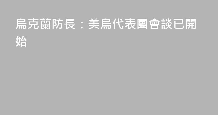 烏克蘭防長：美烏代表團會談已開始