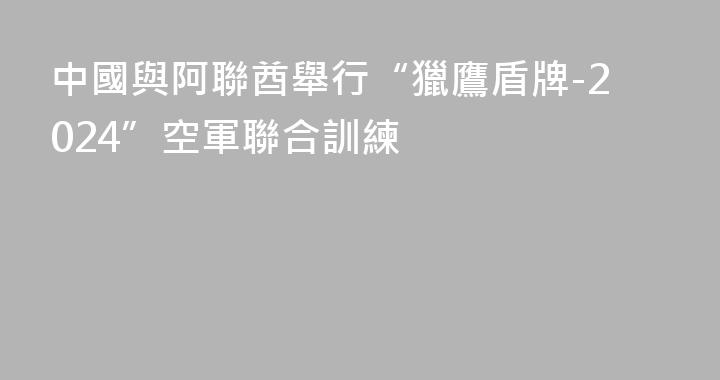 中國與阿聯酋舉行“獵鷹盾牌-2024”空軍聯合訓練