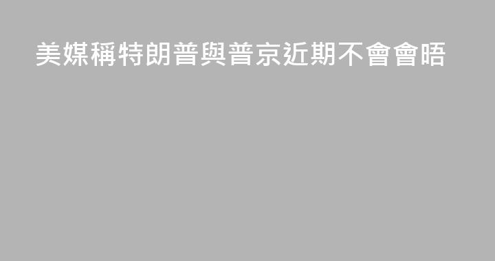 美媒稱特朗普與普京近期不會會晤
