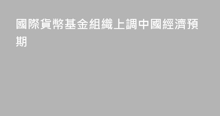 國際貨幣基金組織上調中國經濟預期