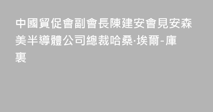 中國貿促會副會長陳建安會見安森美半導體公司總裁哈桑·埃爾-庫裏