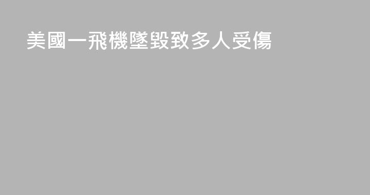 美國一飛機墜毀致多人受傷