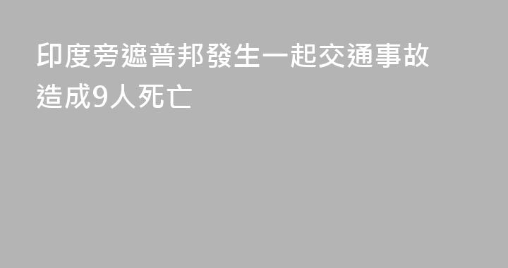 印度旁遮普邦發生一起交通事故 造成9人死亡