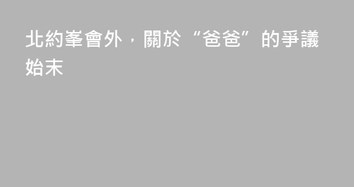 北約峯會外，關於“爸爸”的爭議始末