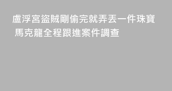 盧浮宮盜賊剛偷完就弄丟一件珠寶 馬克龍全程跟進案件調查