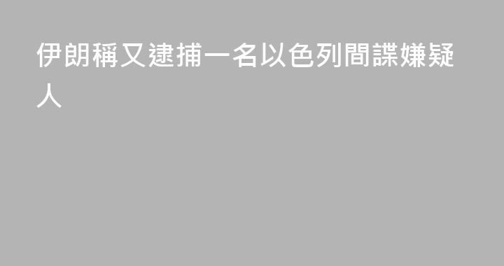 伊朗稱又逮捕一名以色列間諜嫌疑人