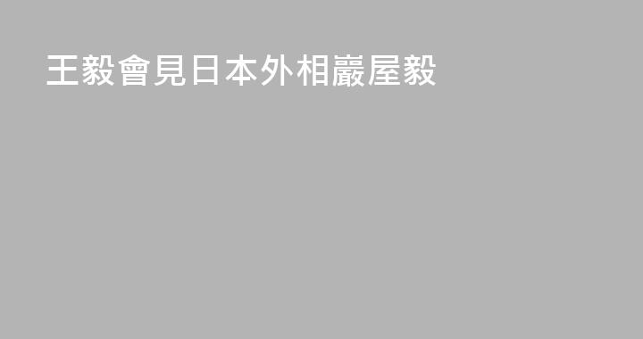 王毅會見日本外相巖屋毅