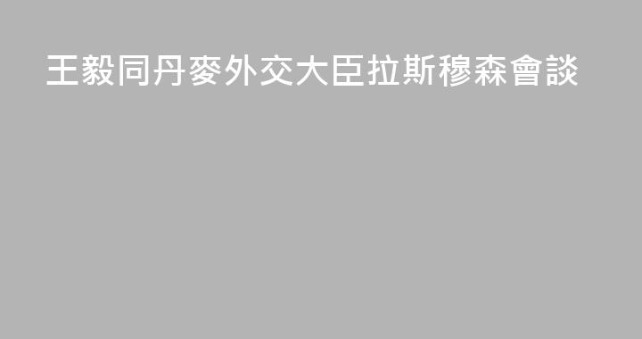 王毅同丹麥外交大臣拉斯穆森會談