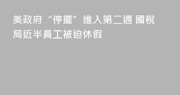 美政府“停擺”進入第二週 國稅局近半員工被迫休假