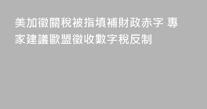 美加徵關稅被指填補財政赤字 專家建議歐盟徵收數字稅反制