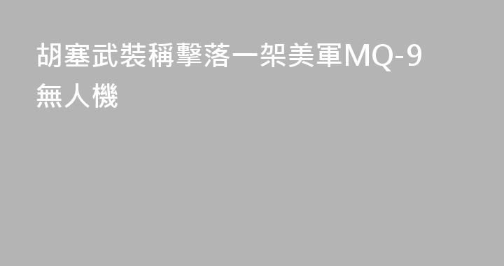 胡塞武裝稱擊落一架美軍MQ-9無人機