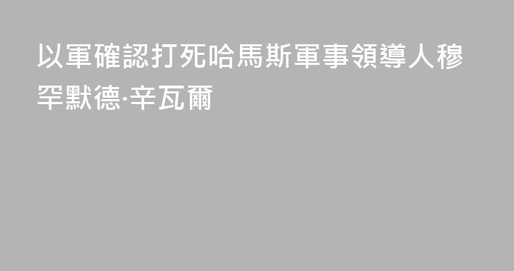 以軍確認打死哈馬斯軍事領導人穆罕默德·辛瓦爾