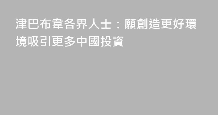 津巴布韋各界人士：願創造更好環境吸引更多中國投資